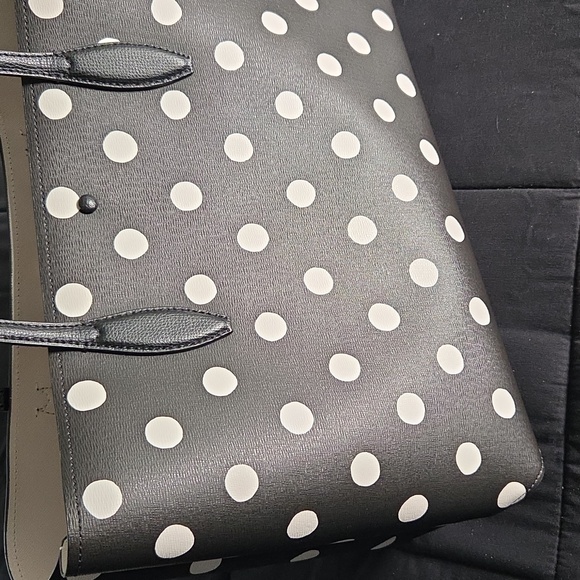 Kate Spade Black and White Polka Dot Tote - Picture 7 of 7